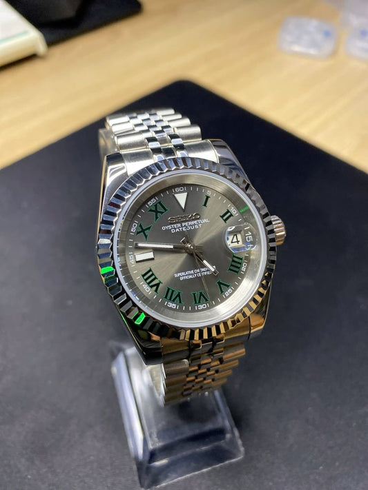 Datejust Mod Silver ~ Wimbledon