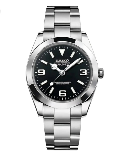 Datejust Mod Silver ~ Explorer Black