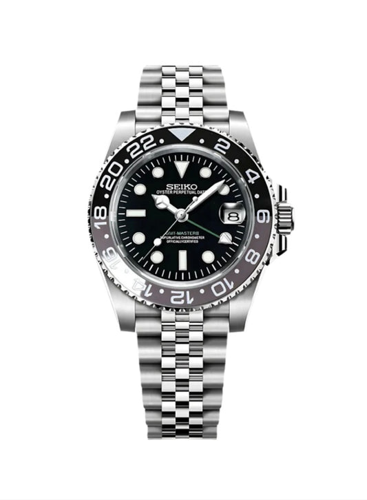 GMT Seiko Mod ~ Bruce Wayne